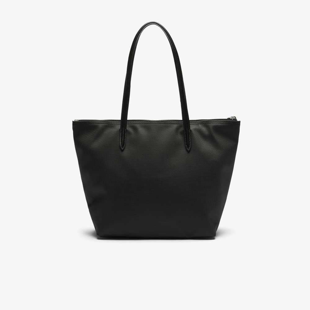 Lacoste L.12.12 Concept Small Zip Tote Bag Black | XNZF-13752