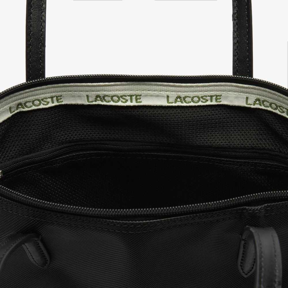 Lacoste L.12.12 Concept Small Zip Tote Bag Black | XNZF-13752