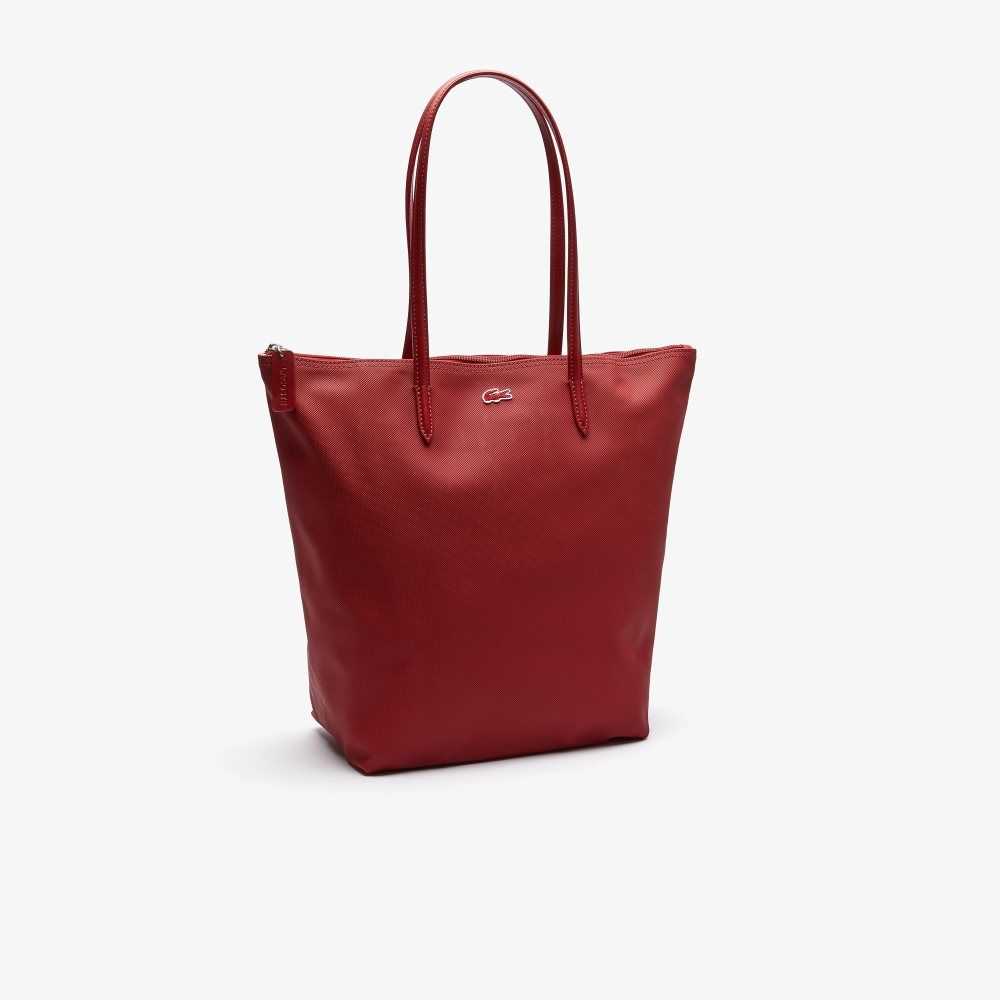 Lacoste L.12.12 Concept Vertical Zip Tote Bag Alizarine | BUZD-89514