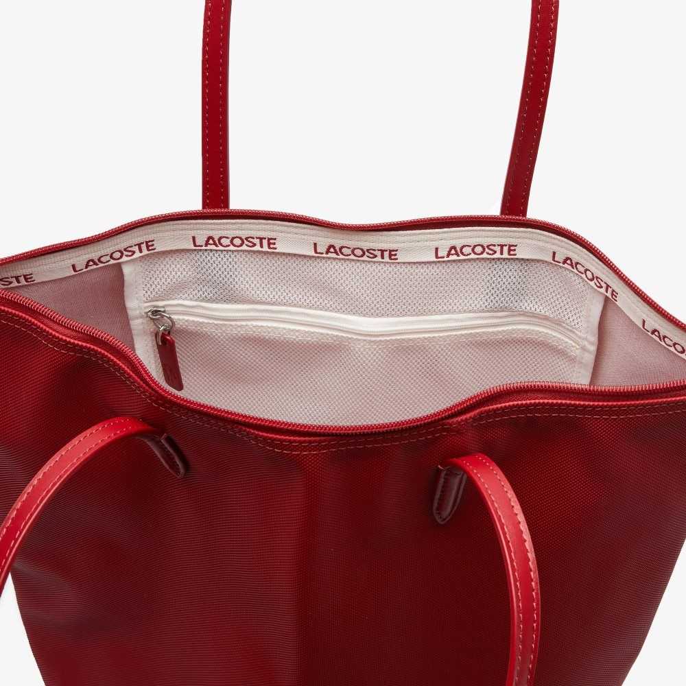 Lacoste L.12.12 Concept Vertical Zip Tote Bag Alizarine | BUZD-89514