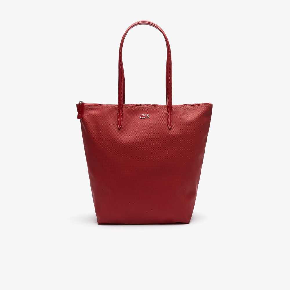 Lacoste L.12.12 Concept Vertical Zip Tote Bag Alizarine | BUZD-89514