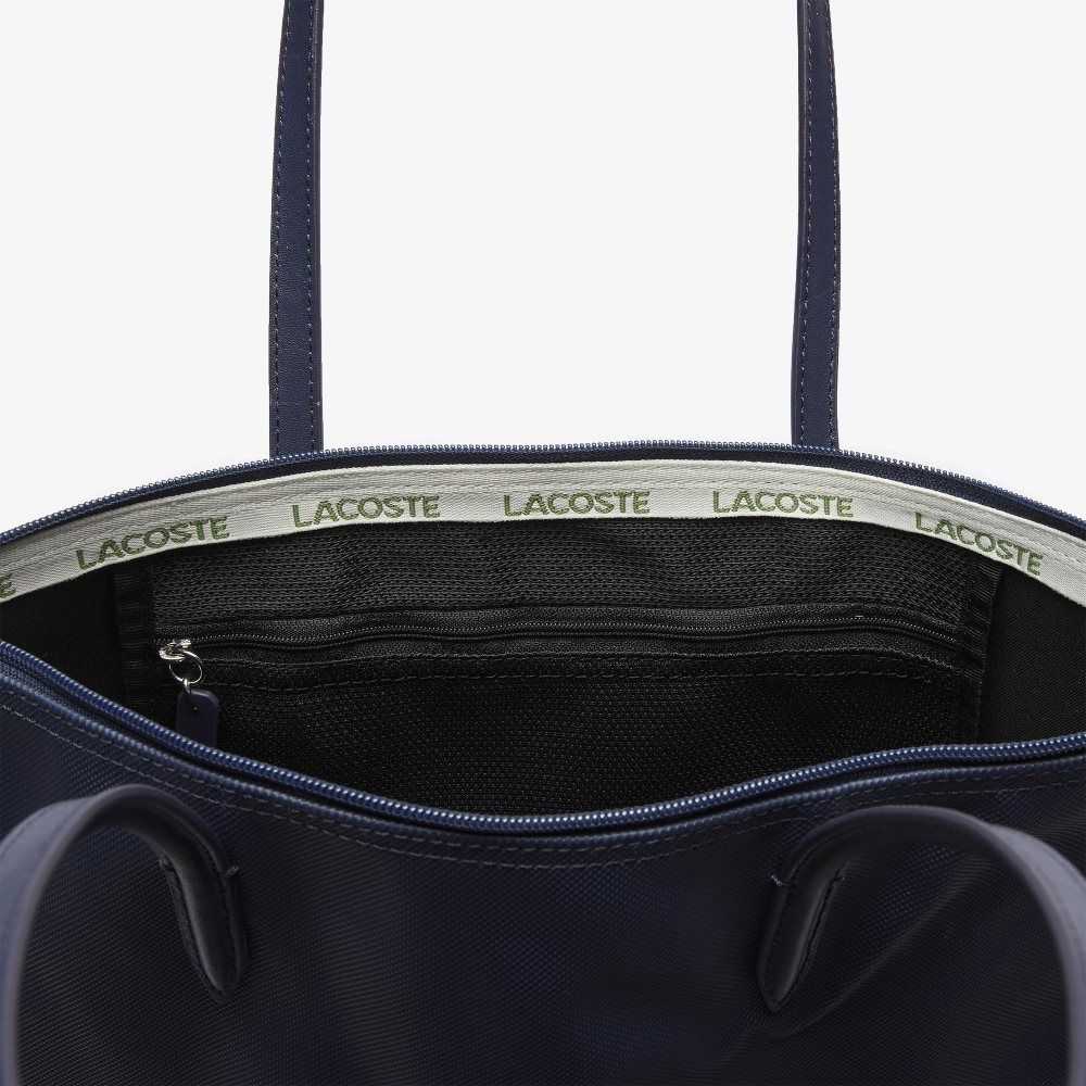 Lacoste L.12.12 Concept Vertical Zip Tote Bag Eclipse | HCWE-94572