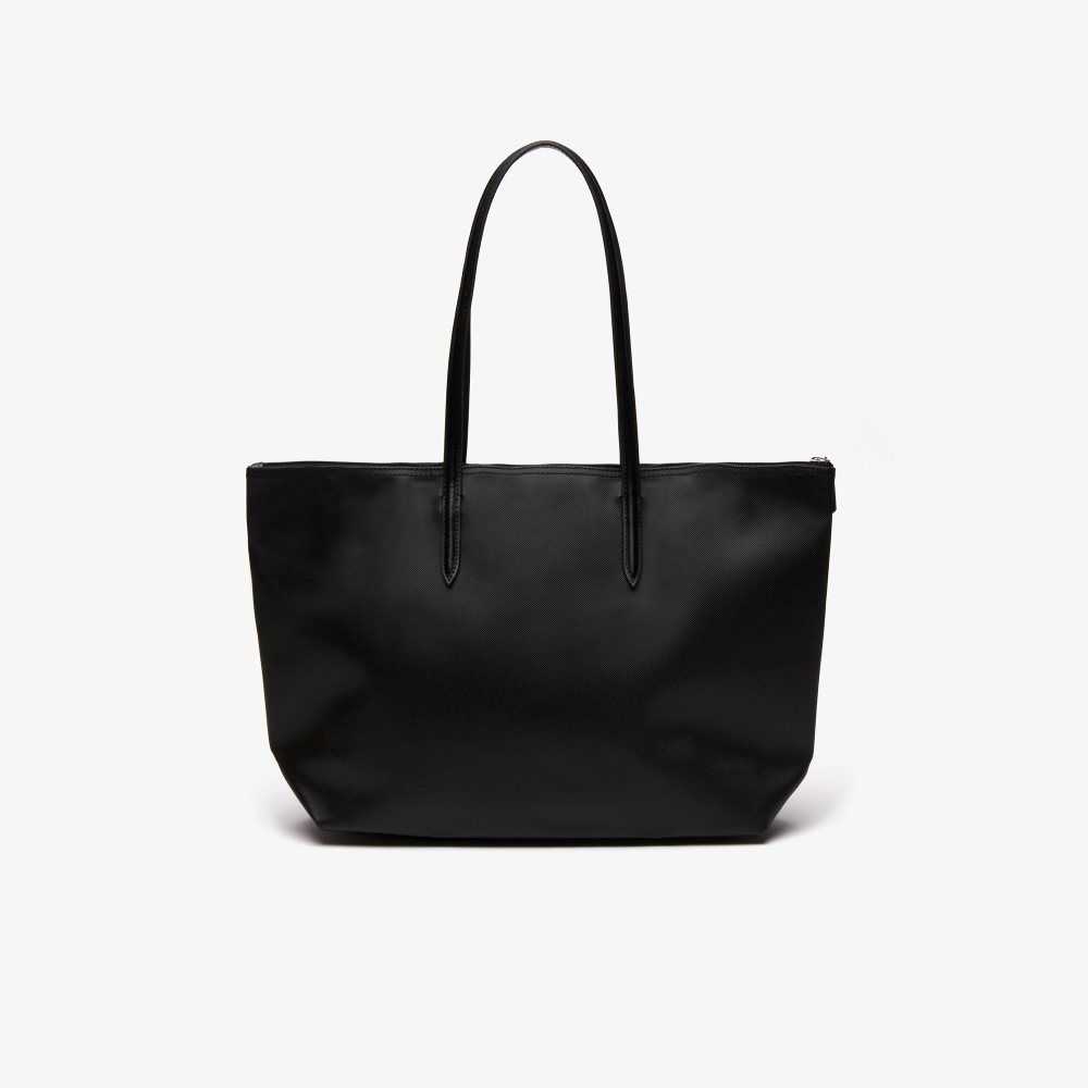 Lacoste L.12.12 Concept Zip Tote Bag Black | BKUV-49835