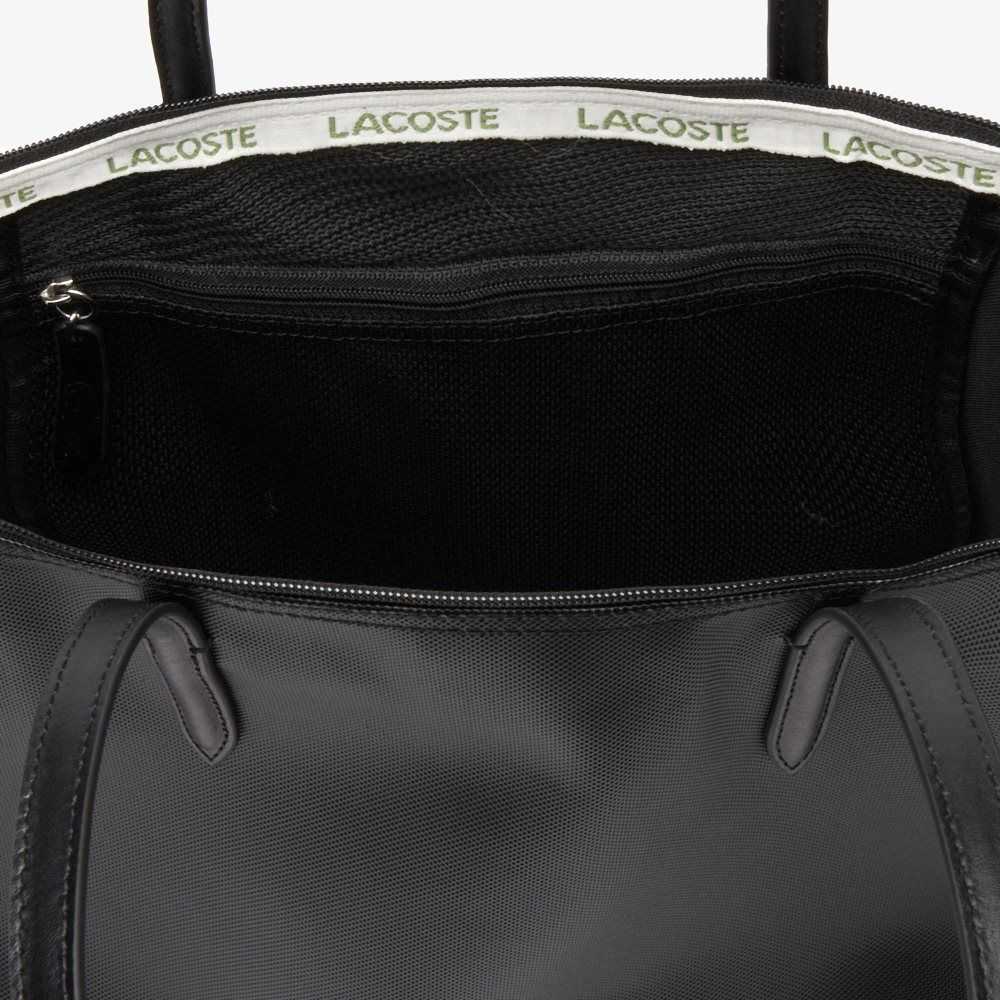 Lacoste L.12.12 Concept Zip Tote Bag Black | BKUV-49835