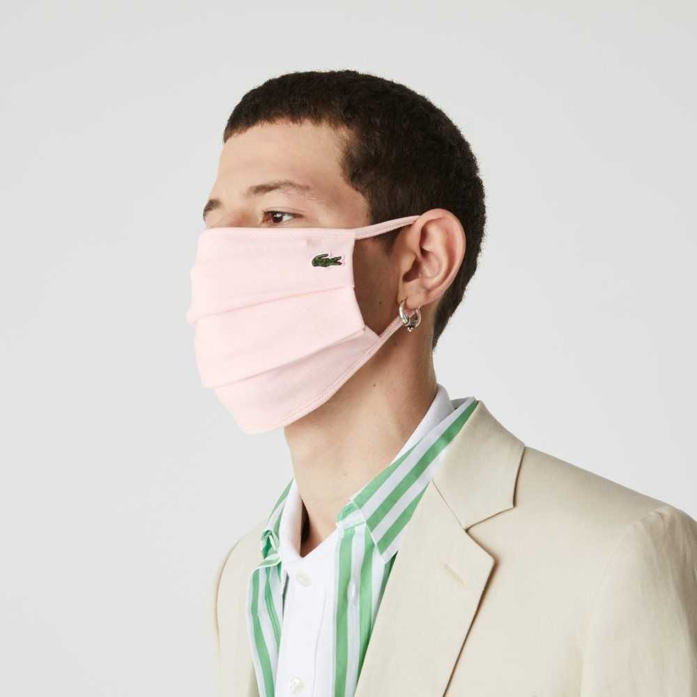 Lacoste L.12.12 Cotton Pique\' Face Protection Mask Light Pink | DSCZ-84026