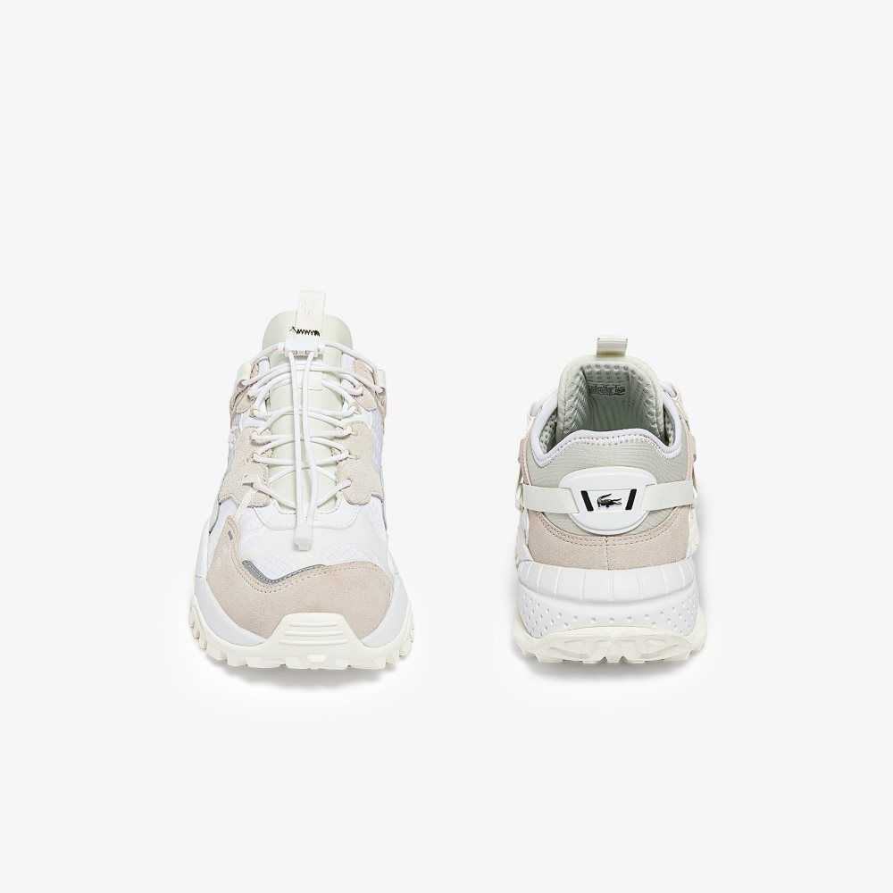 Lacoste L-Guard Breaker Leather Sneakers Off White/Off White | ZKQX-60197