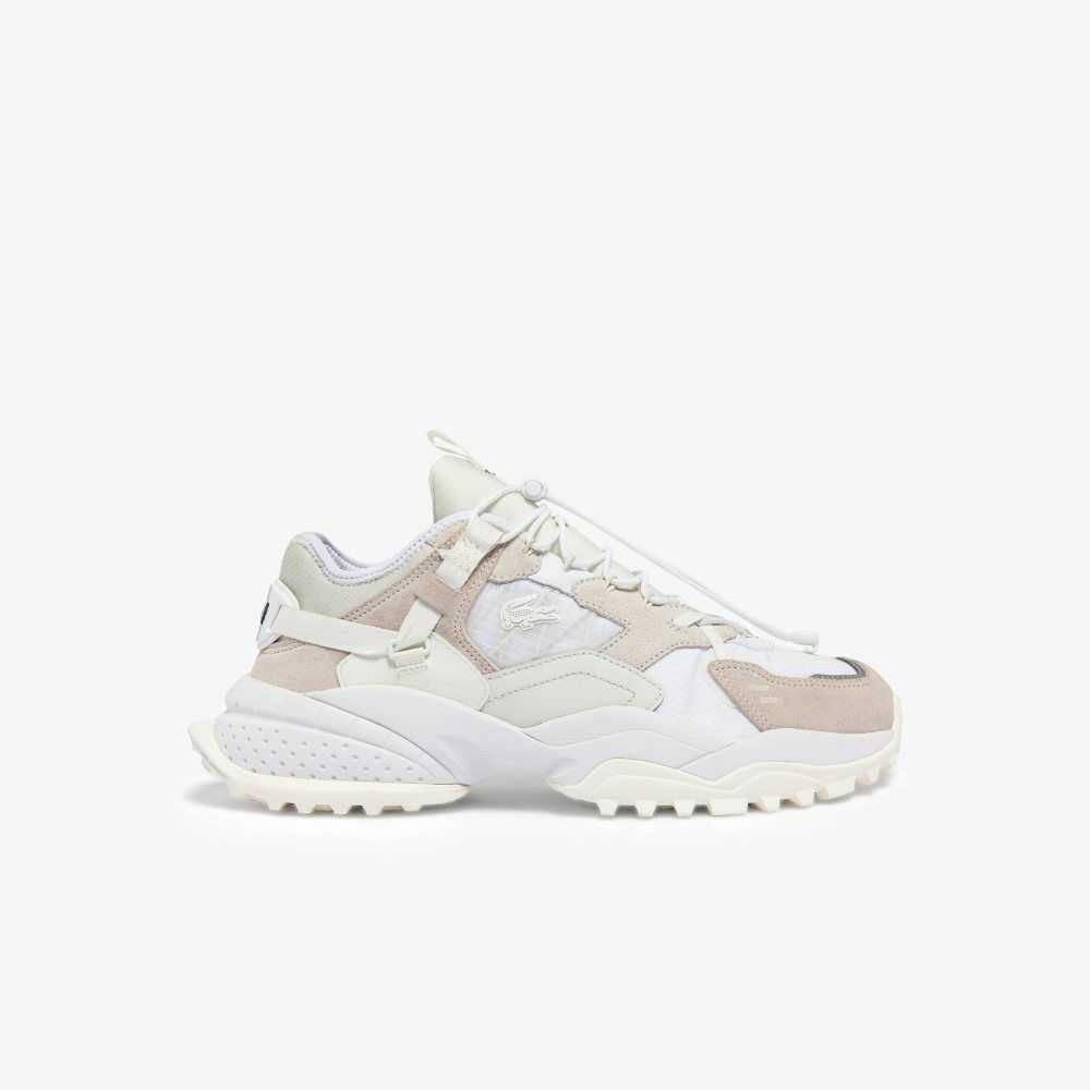 Lacoste L-Guard Breaker Leather Sneakers Off White/Off White | ZKQX-60197