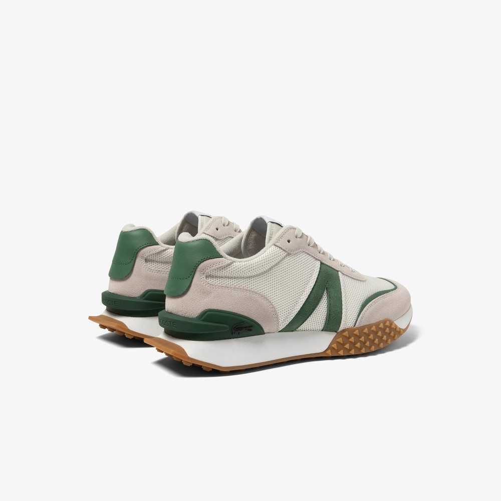 Lacoste L-Spin Deluxe Leather Sneakers White/Green | SFDA-02137