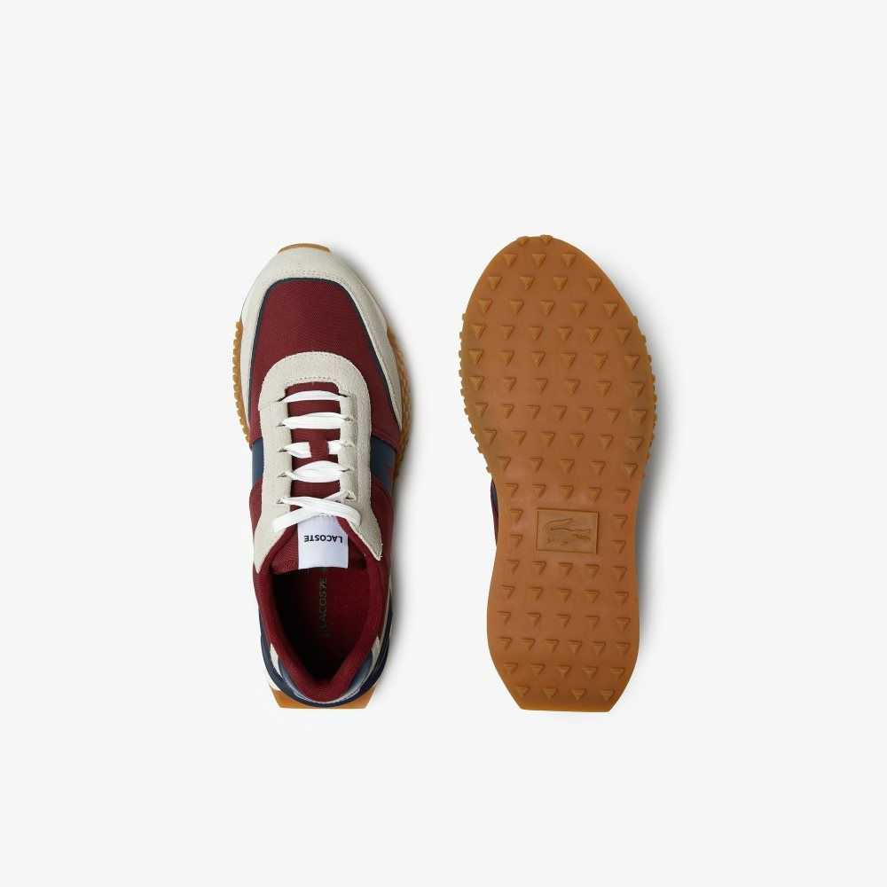 Lacoste L-Spin Deluxe Winter Leather Outdoor Shoes Nvy/Gum | CJMD-41976