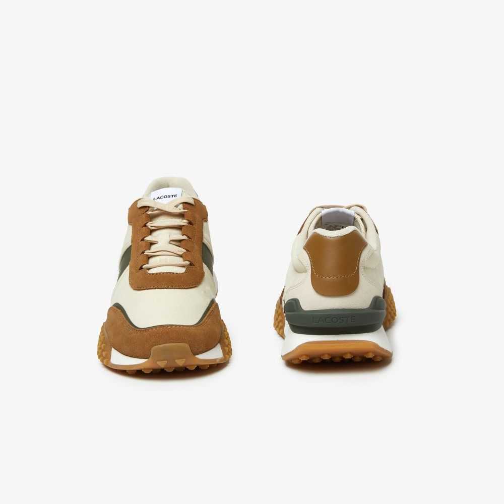 Lacoste L-Spin Deluxe Winter Leather Outdoor Shoes Tan/Gum | FQMN-31967