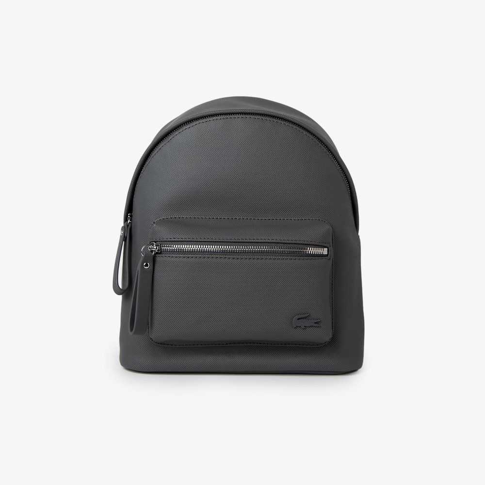 Lacoste Large Front Pocket Backpack Dark Shadow | UTHS-85297