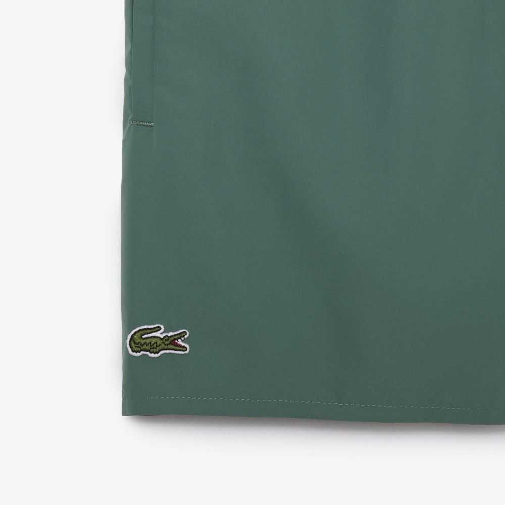 Lacoste Light Quick-Dry Swim Shorts Khaki Green / Green | NPRF-24805