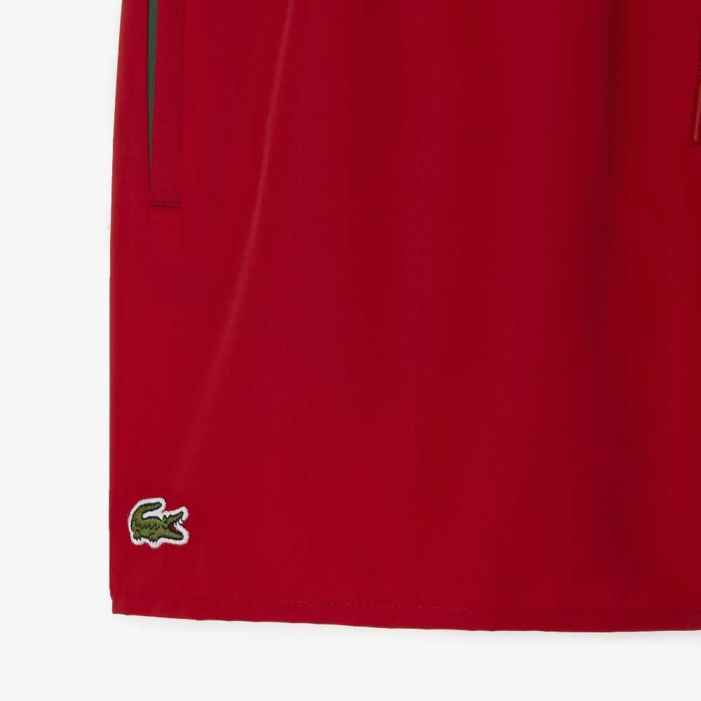 Lacoste Light Quick-Dry Swim Shorts Red / Green | BWHG-06174