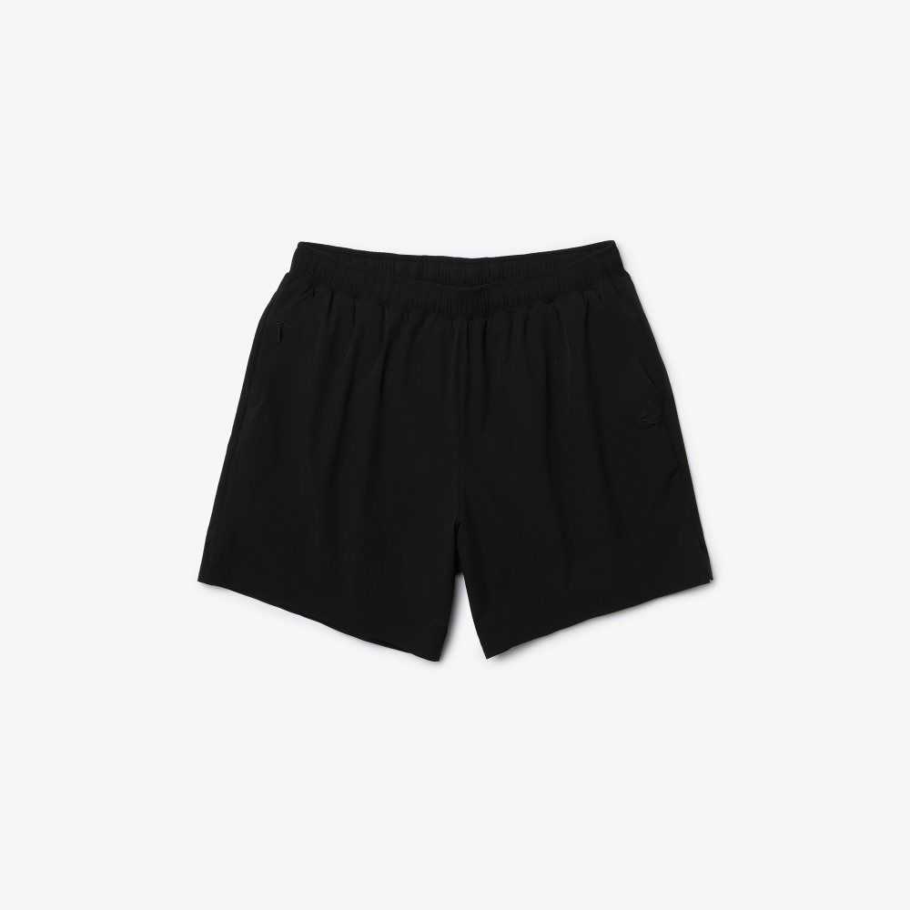 Lacoste Light Swim Trunks Black | IUYG-36408