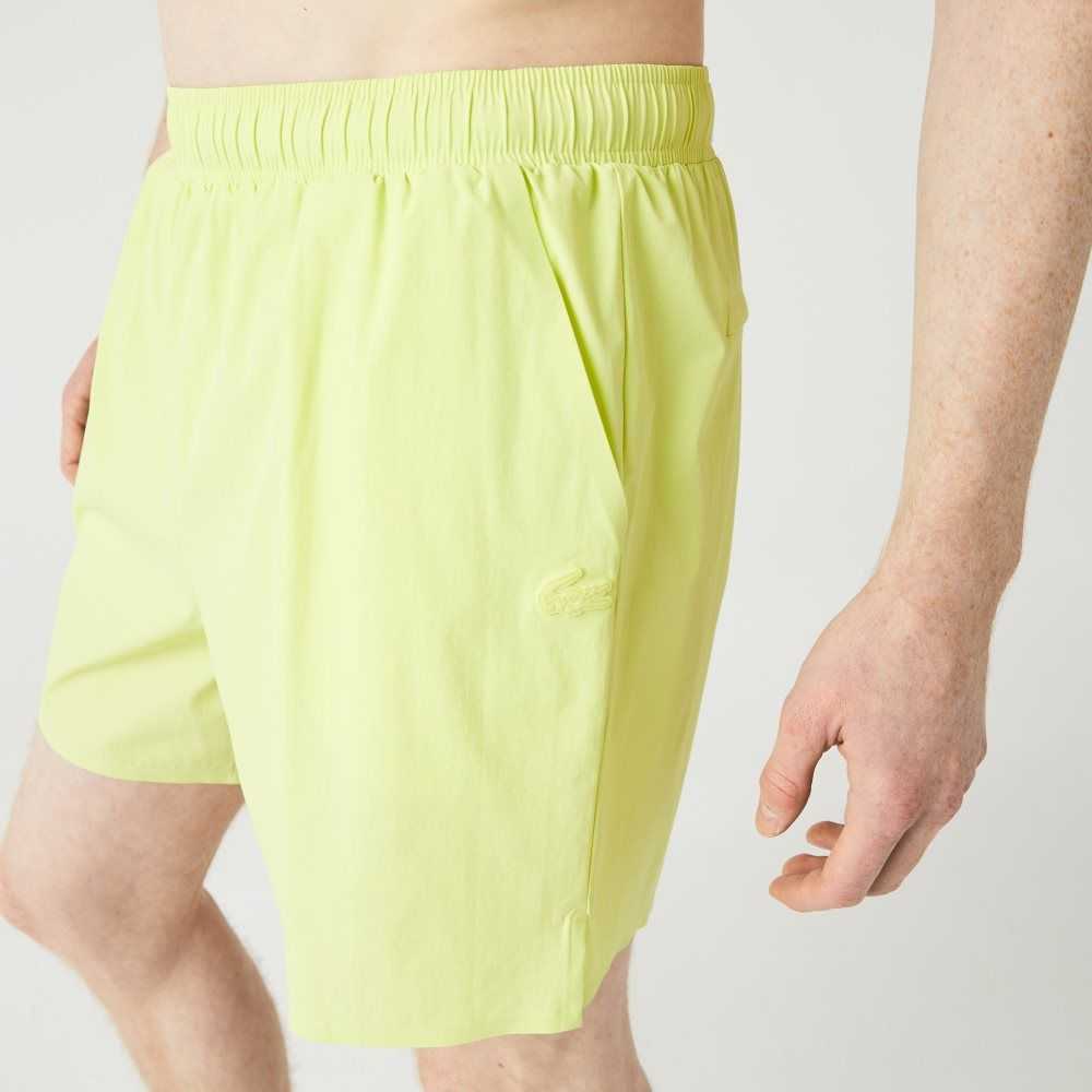 Lacoste Light Swim Trunks Flashy Yellow | JFDU-74839