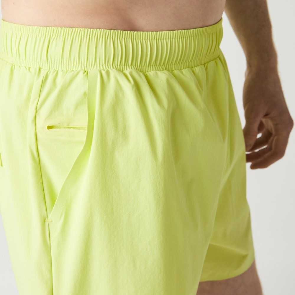 Lacoste Light Swim Trunks Flashy Yellow | JFDU-74839