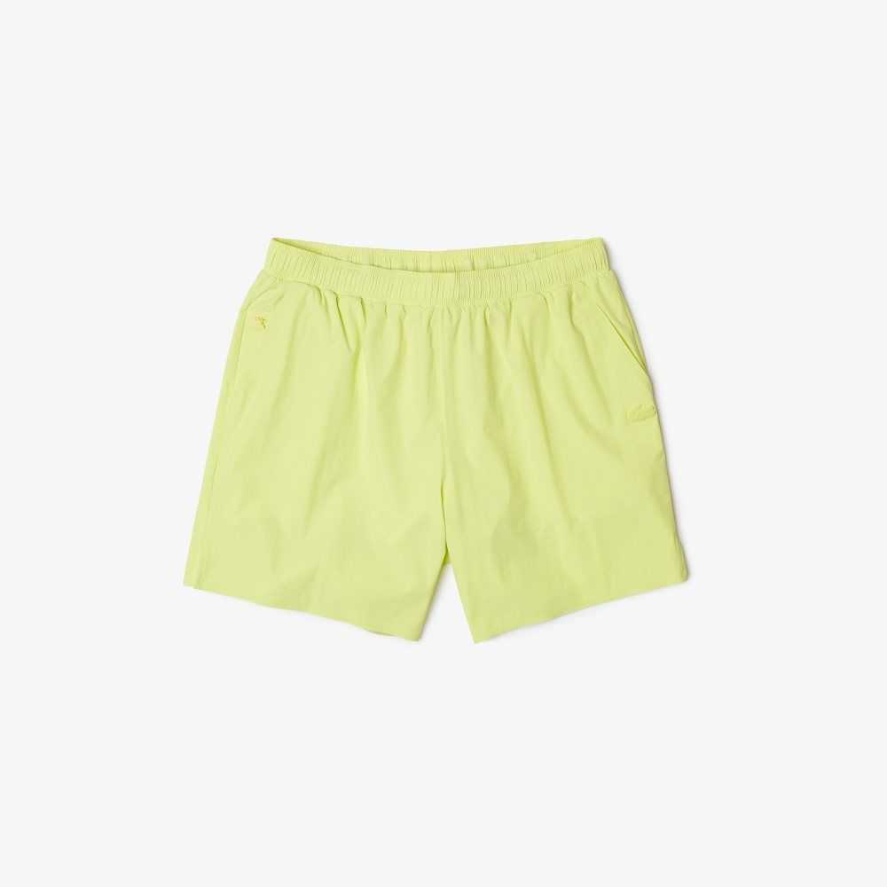 Lacoste Light Swim Trunks Flashy Yellow | JFDU-74839