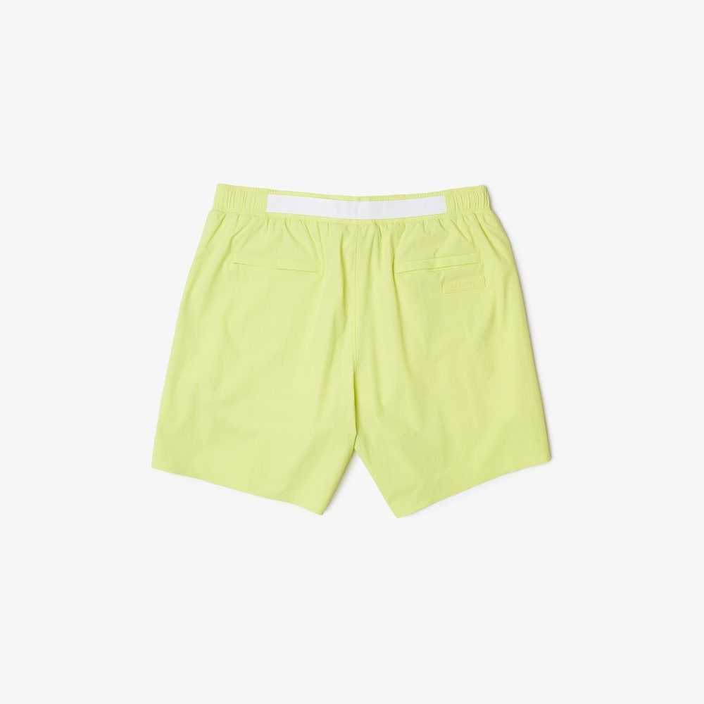 Lacoste Light Swim Trunks Flashy Yellow | JFDU-74839