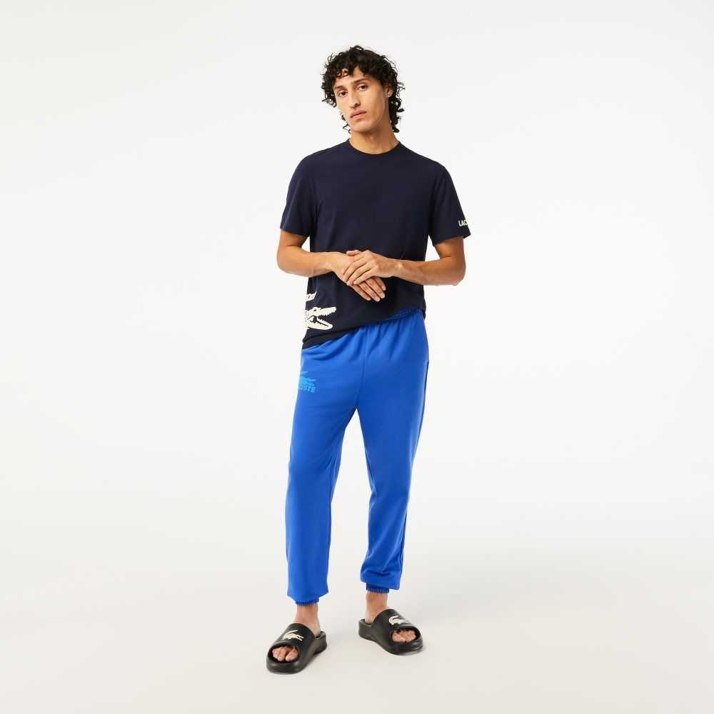 Lacoste Lightweight Lounge Pants Blue | DTHO-36709