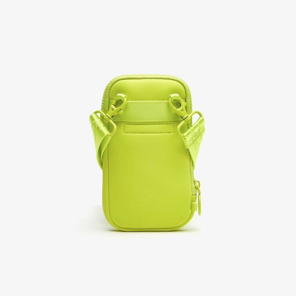 Lacoste Logo Strap Smartphone Holder Lime | BKUA-15072