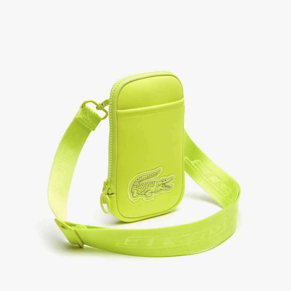 Lacoste Logo Strap Smartphone Holder Lime | BKUA-15072