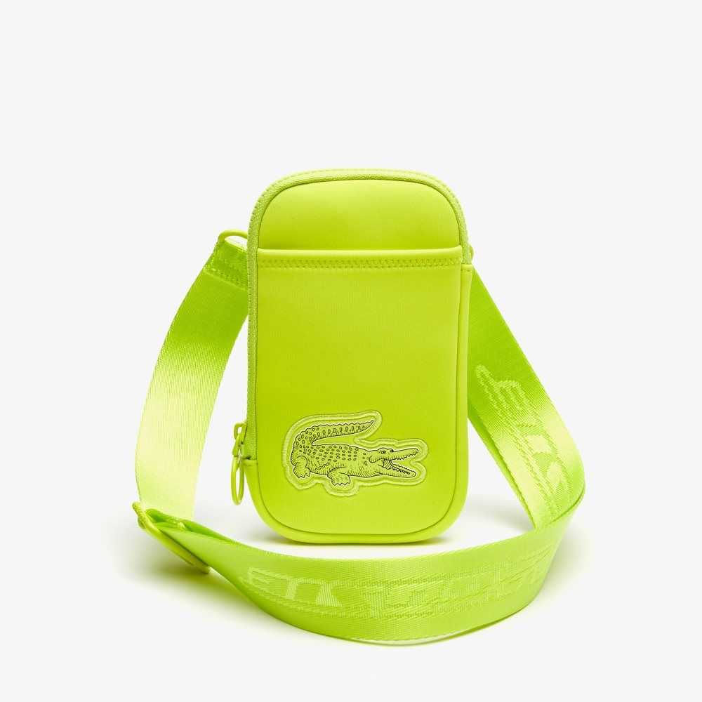 Lacoste Logo Strap Smartphone Holder Lime | NALF-23189