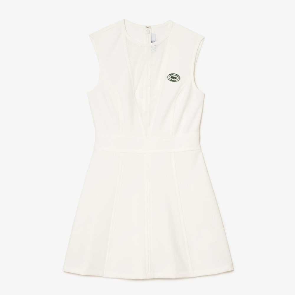 Lacoste Low-cut x Sporty & Rich Tennis Dress White | IXAK-79031