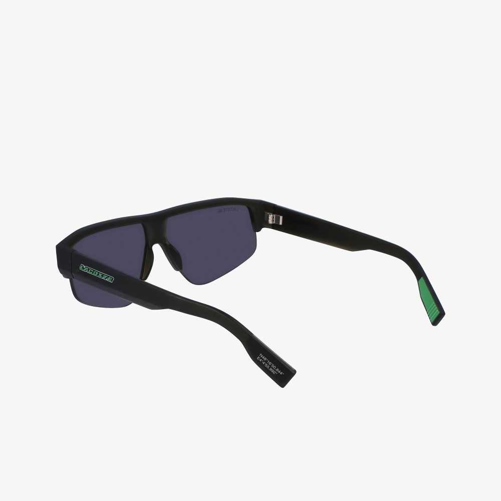Lacoste Mask Active Sunglasses Matte Grey | NFLV-98417