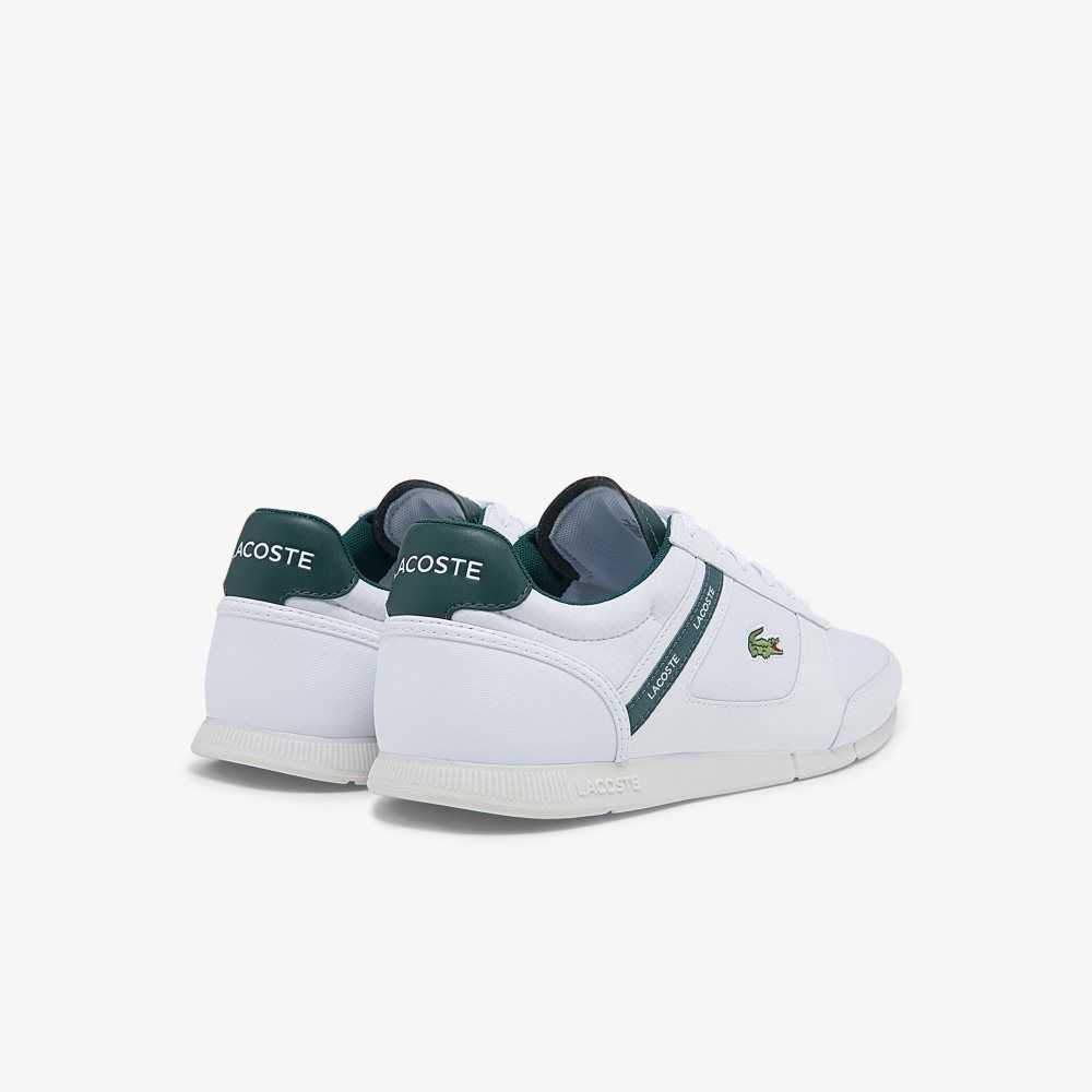 Lacoste Menerva Sport Leather Sneakers White/Dark Green | AKJG-09783