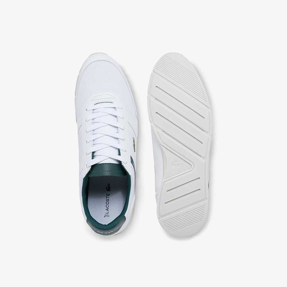 Lacoste Menerva Sport Leather Sneakers White/Dark Green | AKJG-09783