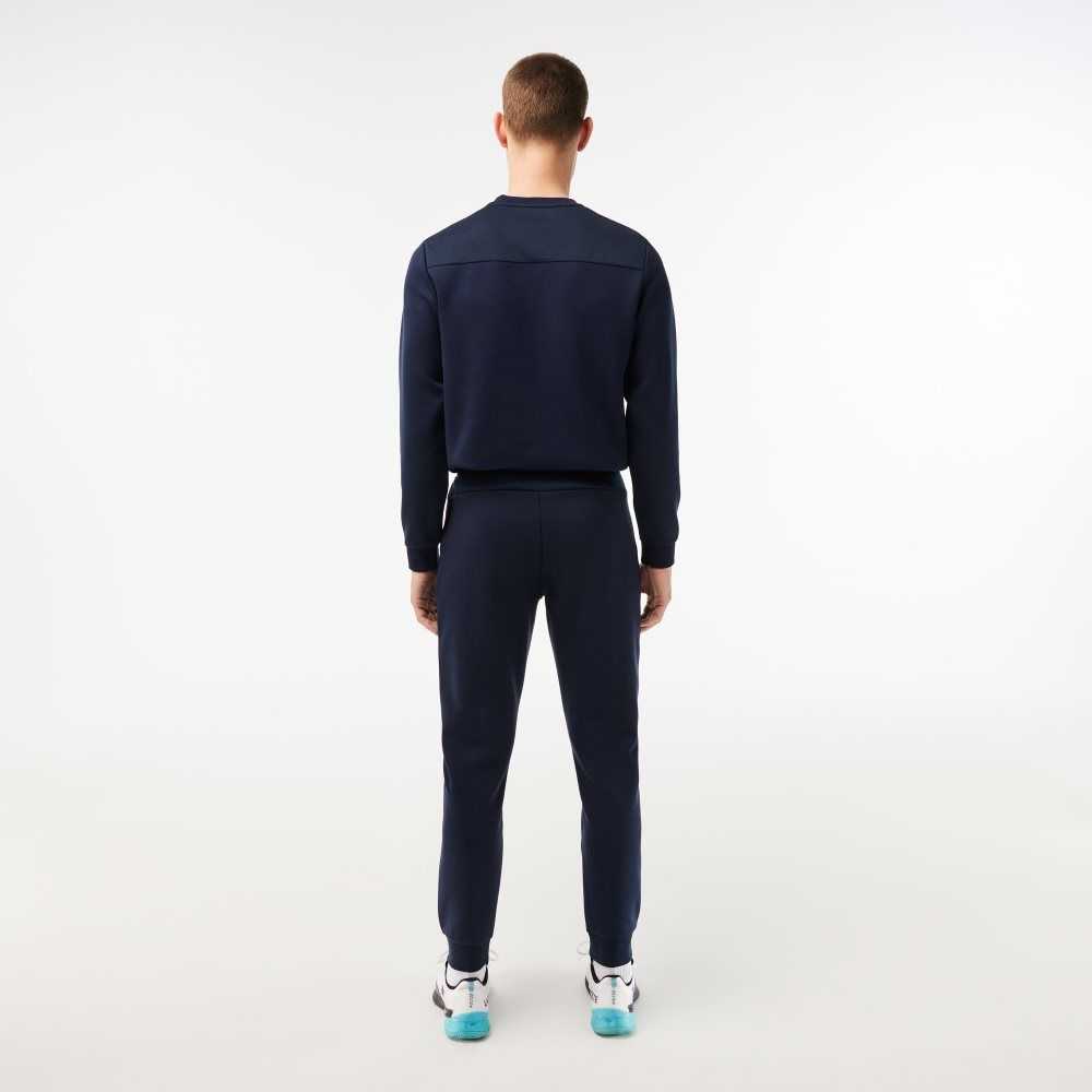 Lacoste Mesh Panels Trackpants Navy Blue | AWOC-85691