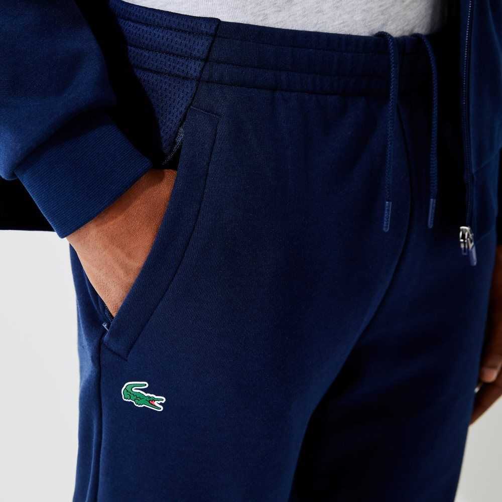 Lacoste Mesh Panels Trackpants Navy Blue | AWOC-85691