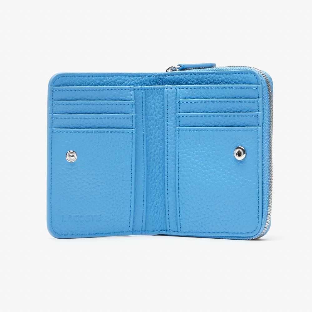 Lacoste Metal Plate Small Zip Wallet Argentine | QNGE-18495