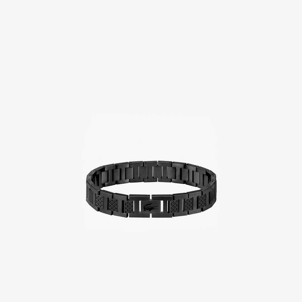 Lacoste Metropole Bracelet Black Steel | HCTD-29680