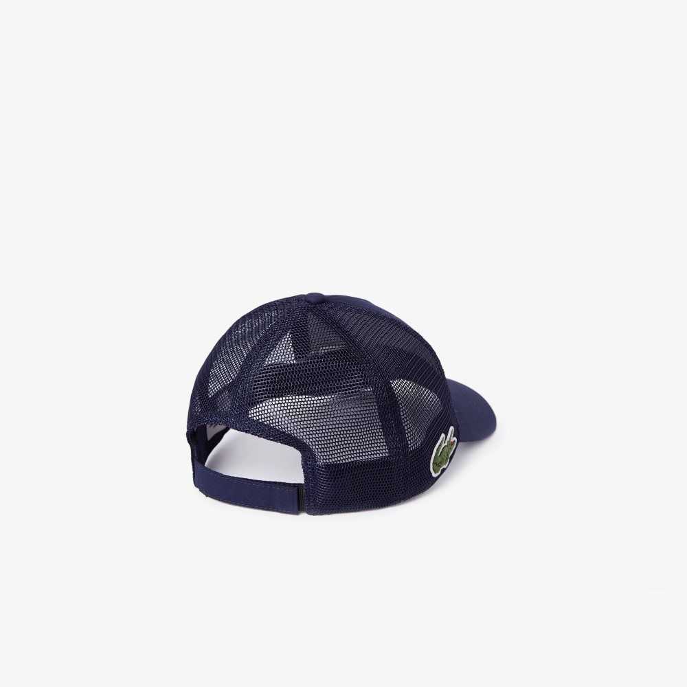 Lacoste Miami Open Hat Navy Blue | PKAJ-84396