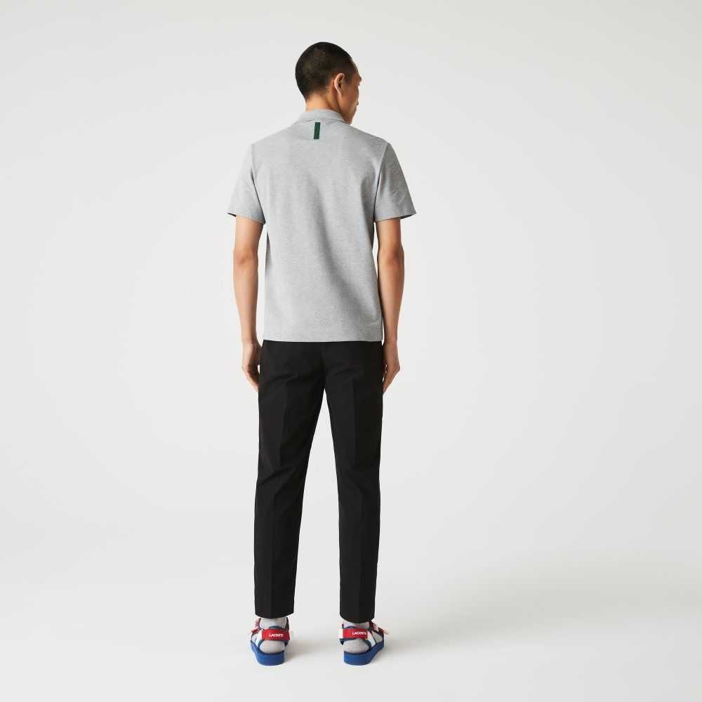 Lacoste Movement Ultra Light Pique Polo Grey Chine | DMLB-92630
