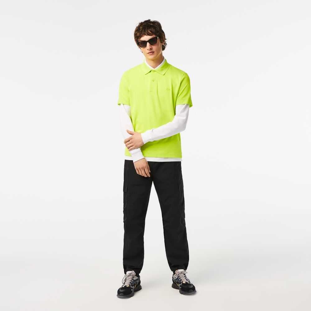 Lacoste Movement Ultra Light Pique Polo Yellow | FGPQ-39810