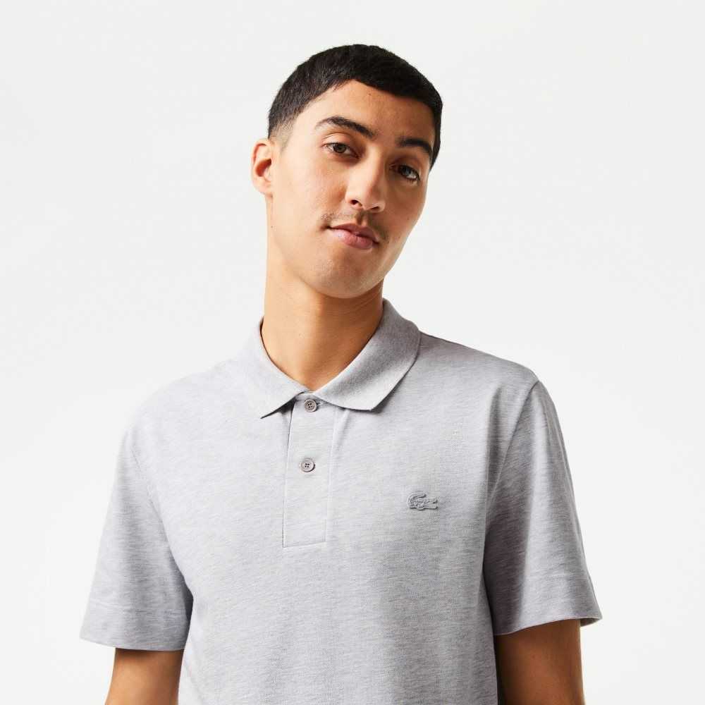 Lacoste Movement Ultra Light Pique Polo Grey Chine | HWVL-58709