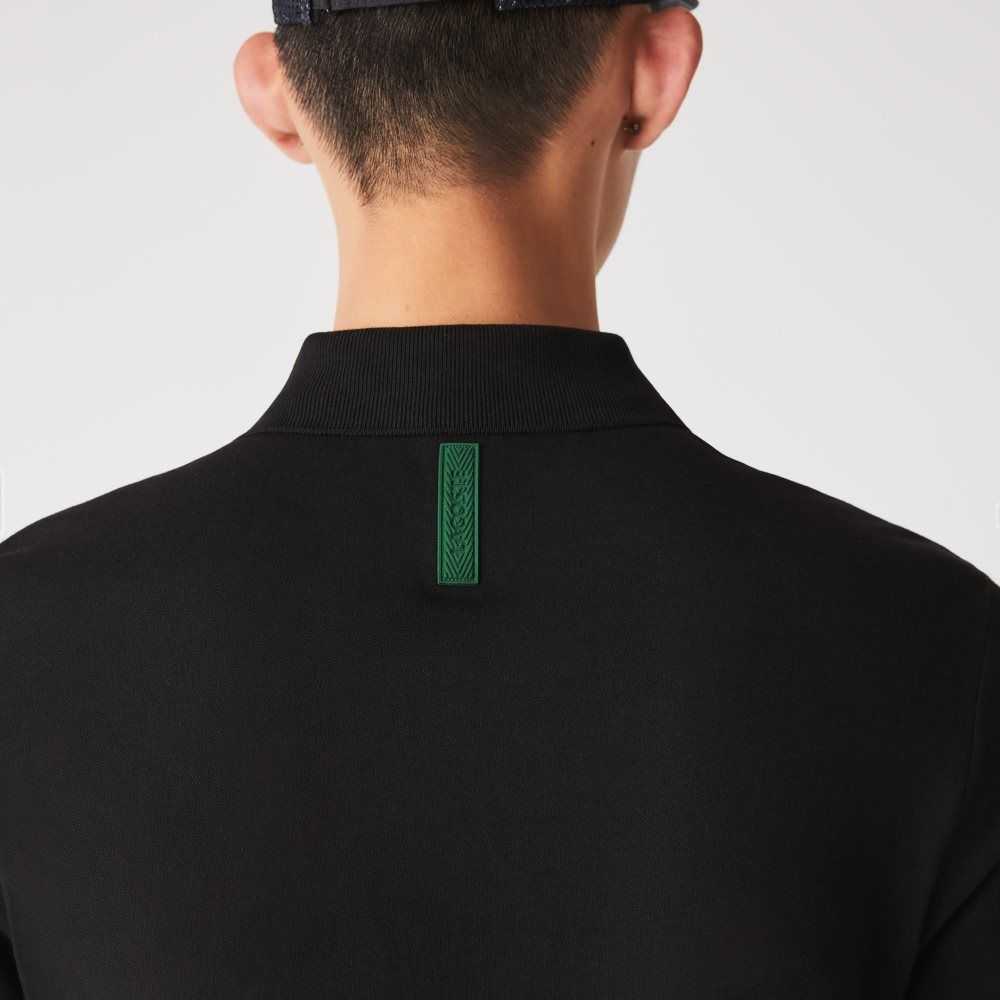 Lacoste Movement Ultra Light Pique Polo Black | TBYN-80675