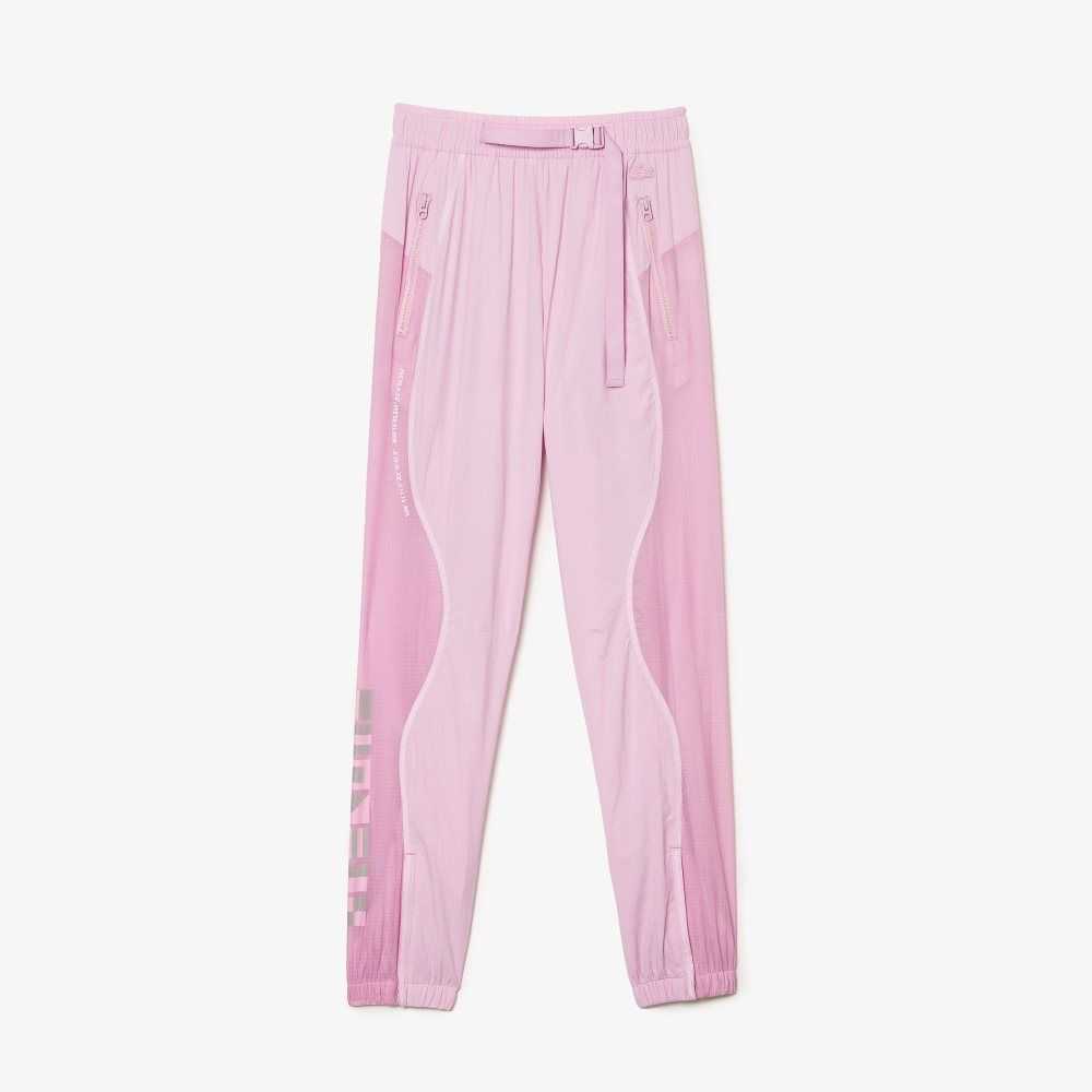 Lacoste Nautical Print Trackpants Pink | IJSE-38625