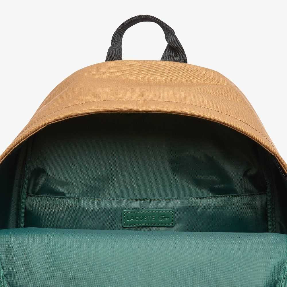 Lacoste Neocroc Canvas Backpack Leafy | MEIT-31789