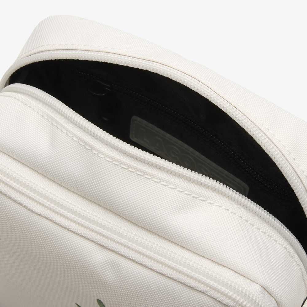 Lacoste Neocroc Contrast Branding Vertical Bag Farine Estragon Noir | HGEI-20413