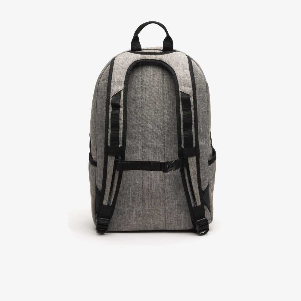 Lacoste Neocroc Contrast Print Backpack Gris Chine Vert 132 Noir | AZKJ-04768