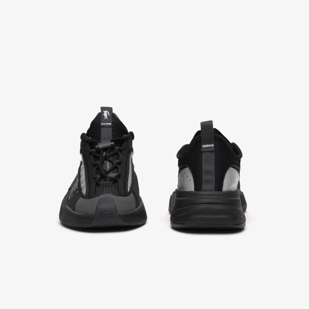 Lacoste Odyssa Lite Nylon and Mesh Sneakers Black / Grey | FZKX-37961