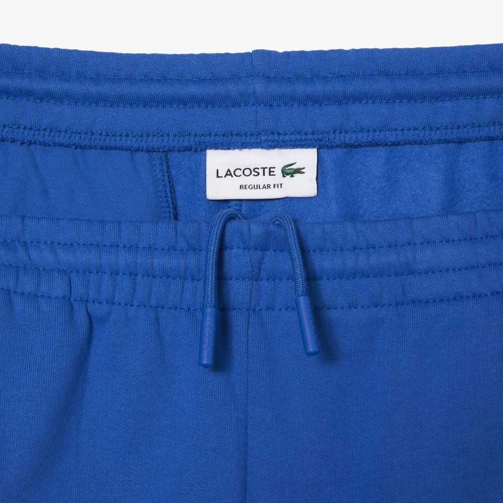 Lacoste Organic Brushed Cotton Fleece Shorts Blue | LJIX-47503