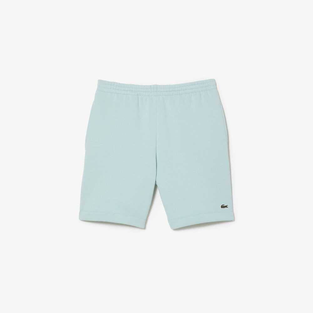 Lacoste Organic Brushed Cotton Fleece Shorts Mint | PYZI-45026