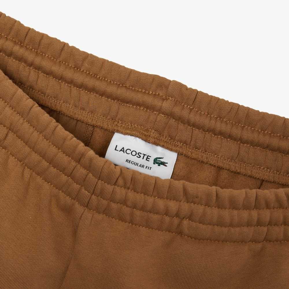 Lacoste Organic Brushed Cotton Fleece Shorts Brown | QMEK-85764