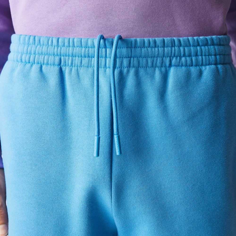 Lacoste Organic Brushed Cotton Fleece Shorts Blue | VAKD-16209