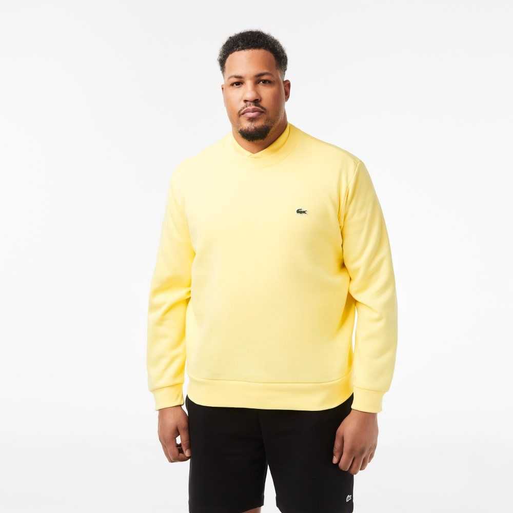 Lacoste Organic Brushed Cotton Sweatshirt Yellow | DFPB-65073