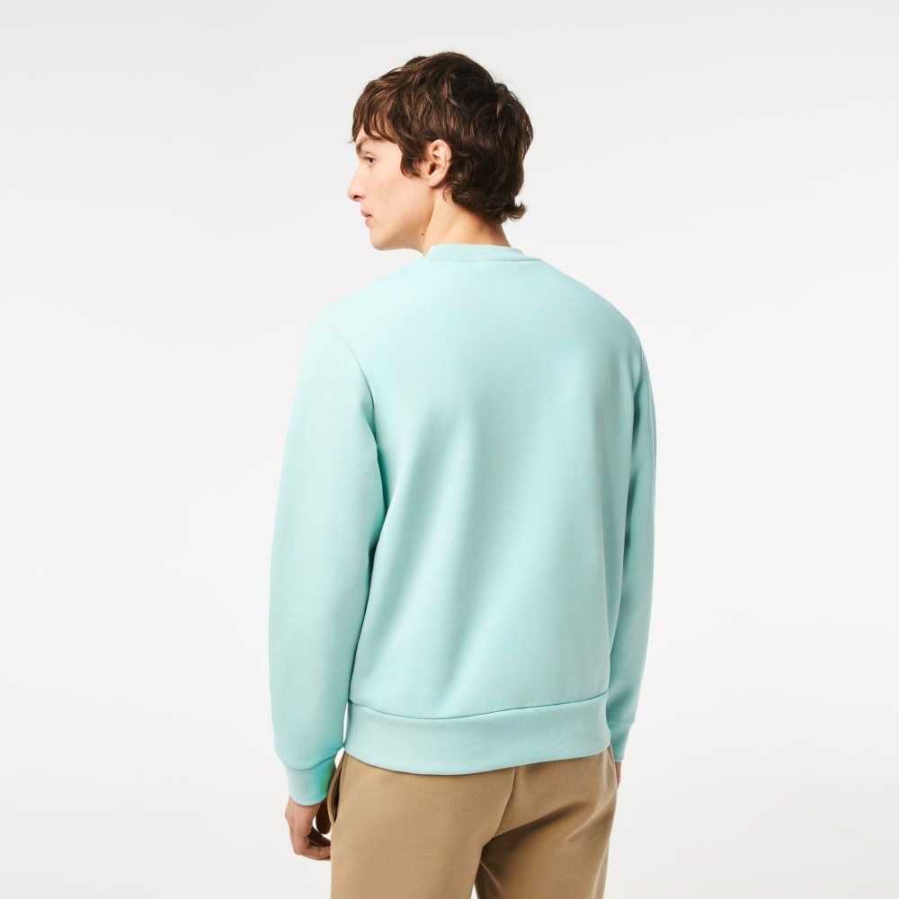 Lacoste Organic Brushed Cotton Sweatshirt Mint | DSLN-36582